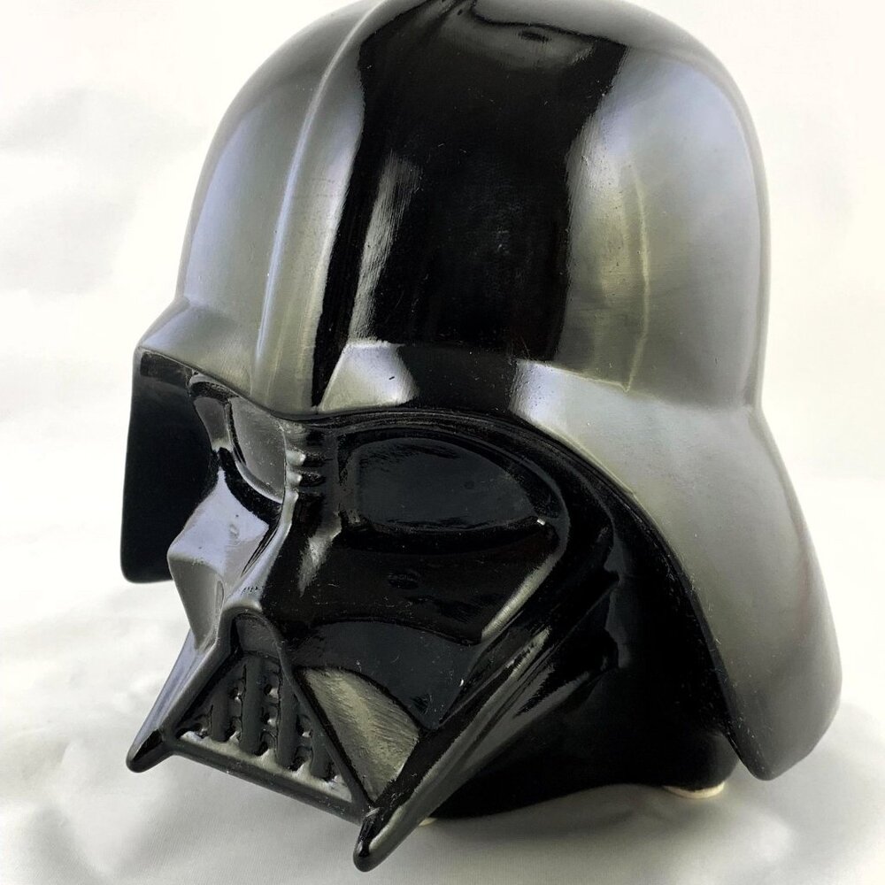 Star Wars Darth Vader Helmet Coin Piggy Bank, Unused, Open Box, Black Ceramic